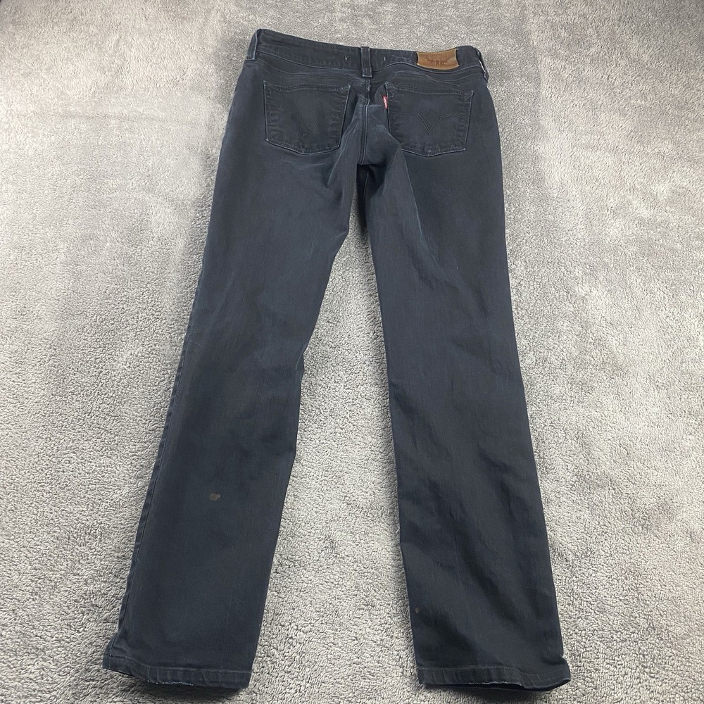 Levi's 571 Slim Fit Jeans Womens 29x27.5 Black Low‎ rise - Picture 13 of 16